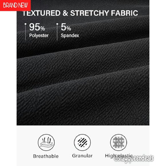 Knee Length Skirt with Pockets Stretchy High Waisted A-Line Midi - Picture 8 of 8